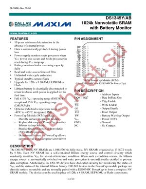 DS1345ABP-100 datasheet  